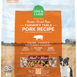 Farmer's Table Pork Freeze Dried Raw Morsels for Dogs